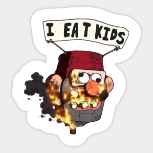 I EAT KIDS Sticker